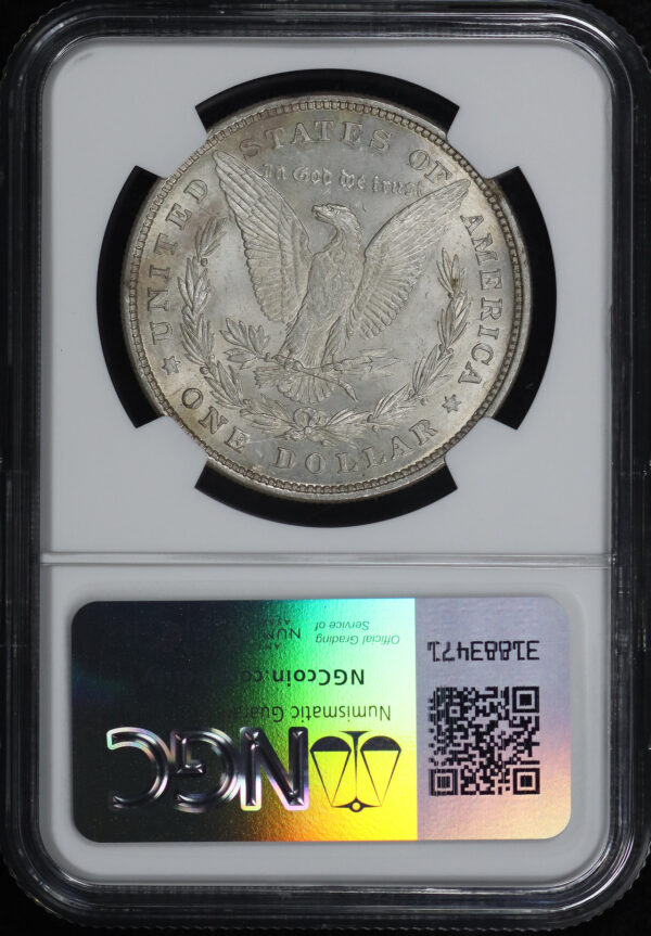 Reverse of this 1878 Morgan Dollar 8TF NGC MS-62