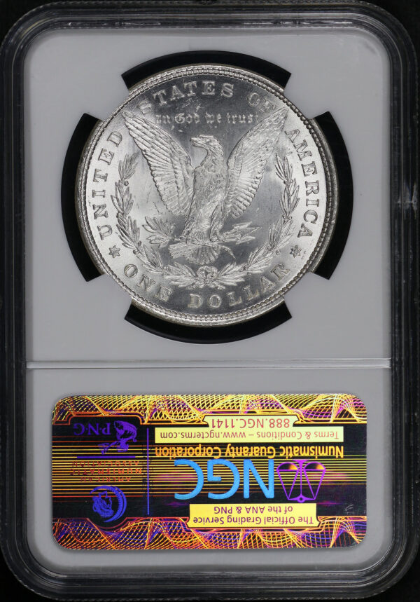 Reverse of this 1878 8TF Morgan Dollar NGC MS-63 FIRST YEAR OF ISSUE