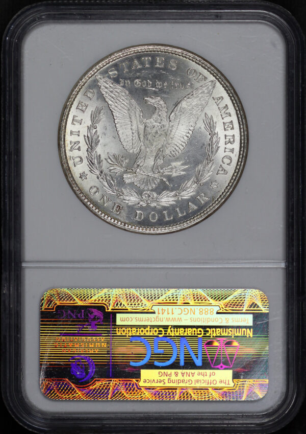 Reverse of this 1878 Morgan Dollar 8TF NGC MS-64
