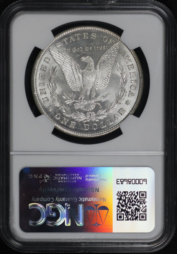 Reverse of this 1878 8TF Morgan Dollar NGC MS-64