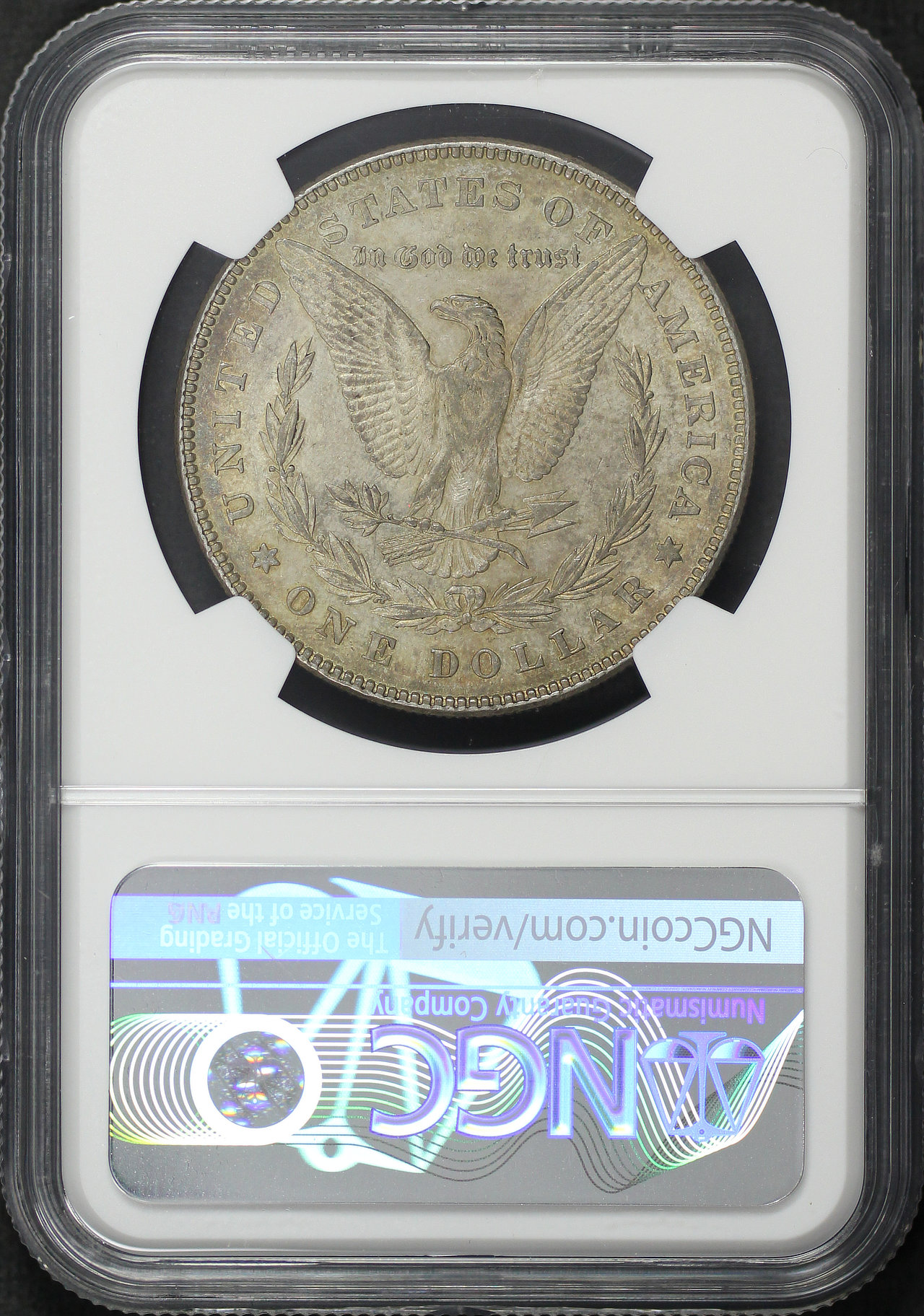 Reverse of this 1878 7TF Reverse of 1878 Morgan Dollar NGC AU-55