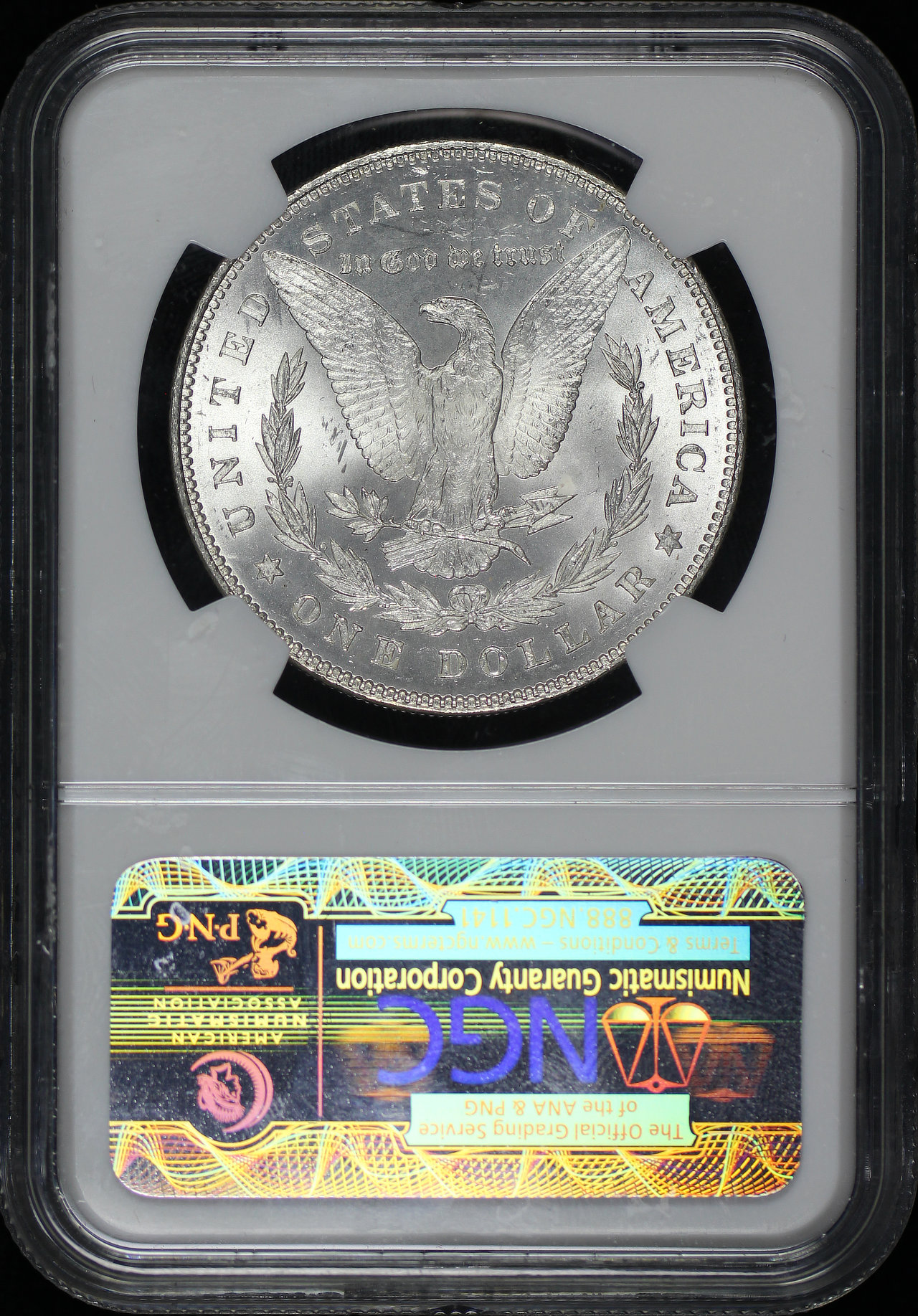 Reverse of this 1878 7TF Morgan Dollar Reverse of 1878 NGC MS-64