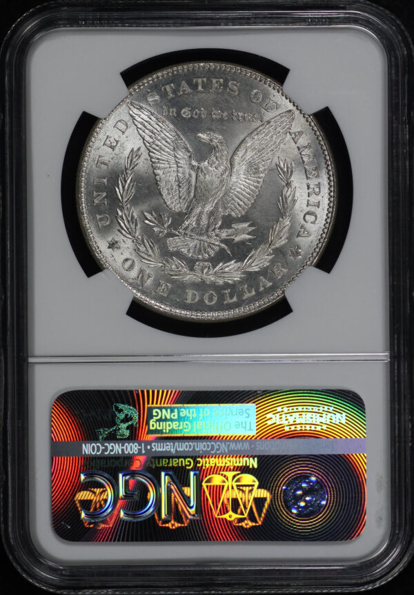 Reverse of this 1878 7tf Reverse Of 78 Morgan Dollar 7TF, of NGC MS-64