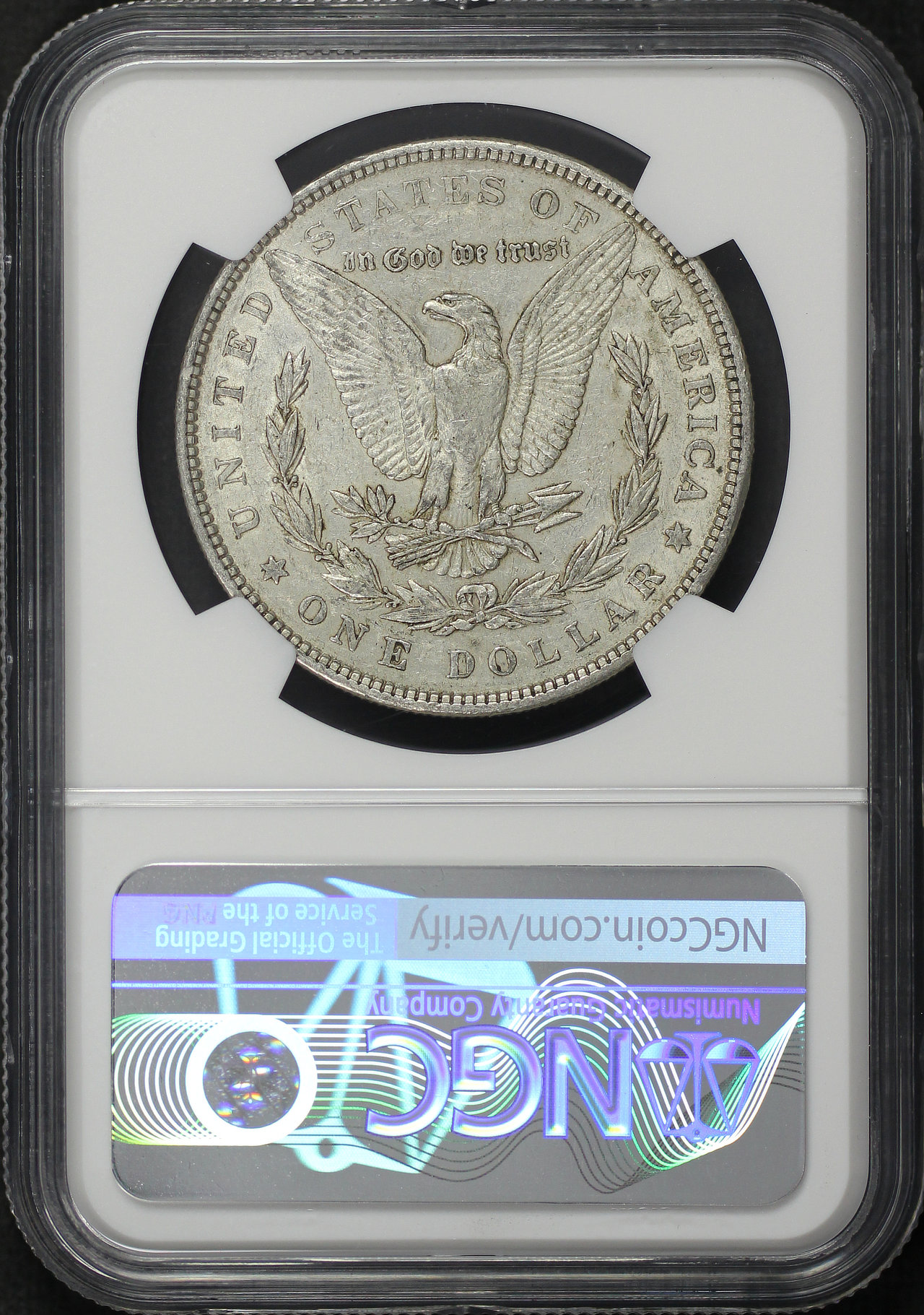 Reverse of this 1878 7TF Reverse of 1879 Morgan Dollar NGC AU-53