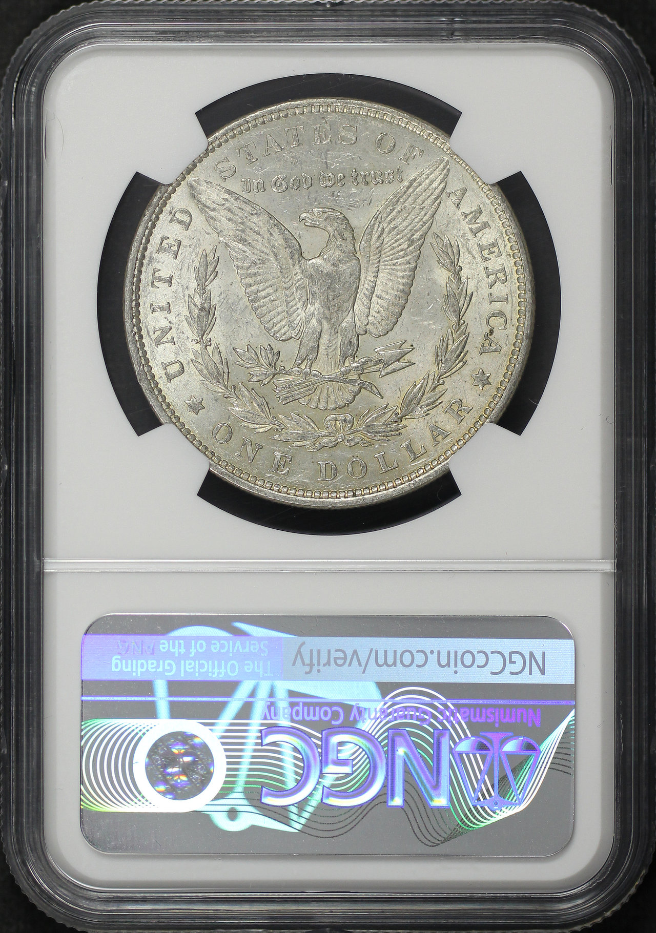 Reverse of this 1878 7TF Reverse of 1879 Morgan Dollar NGC AU-55