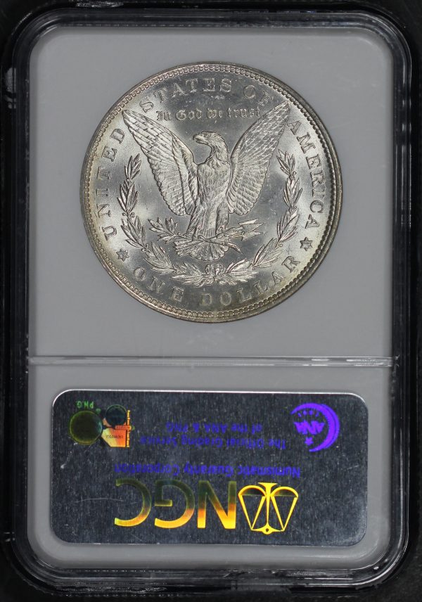 Reverse of this 1878 7tf Reverse Of 79 Morgan Dollar 7TF, of 1879 NGC MS-62
