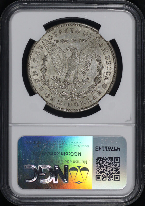 Reverse of this 1878-CC Morgan Dollar NGC AU-50