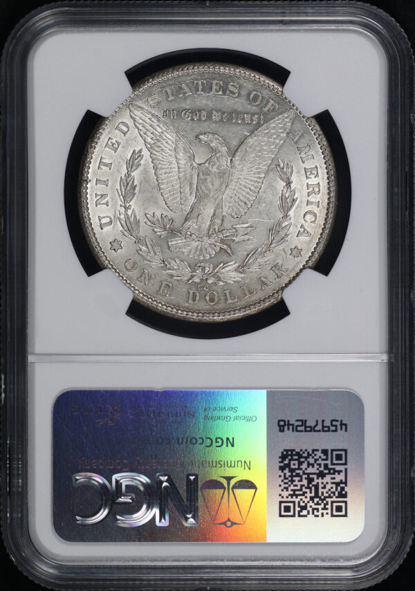 Reverse of this 1878-CC Morgan Dollar NGC AU-55