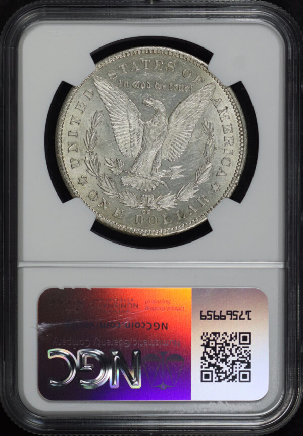 Reverse of this 1878-CC Morgan Dollar NGC AU-58