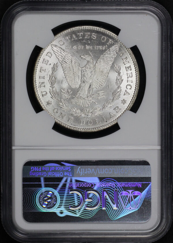Reverse of this 1878-CC Morgan Dollar NGC MS-62