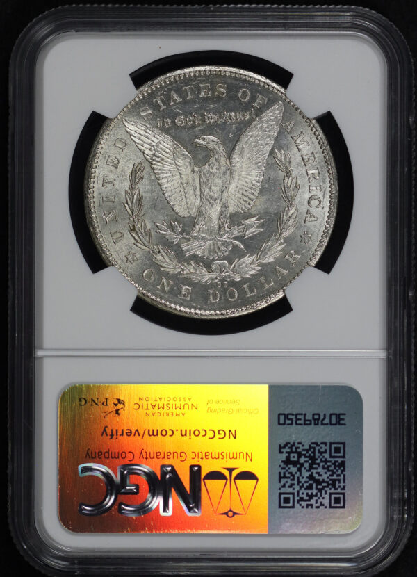 Reverse of this 1878-CC Morgan Dollar NGC MS-62