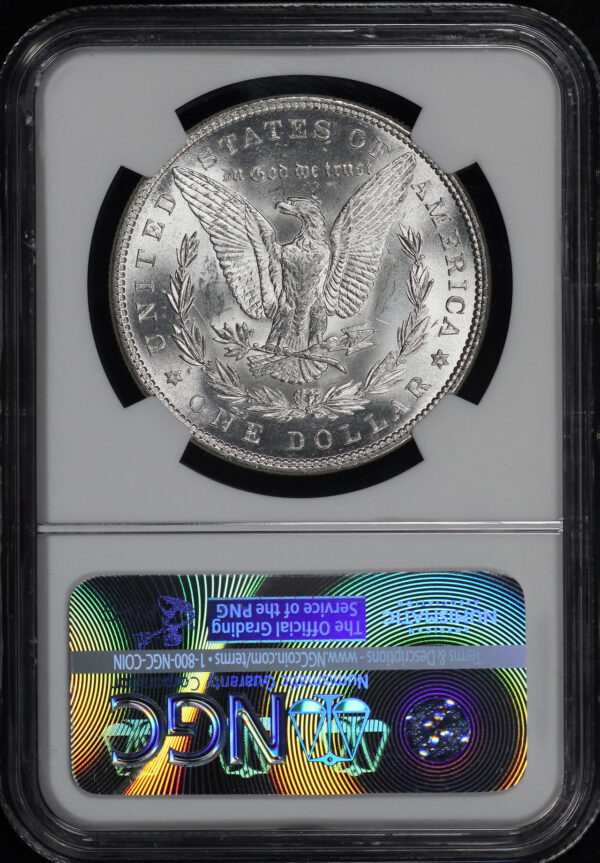 Reverse of this 1879 Morgan Dollar NGC MS-63