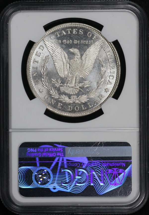 Reverse of this 1879 Morgan Dollar NGC MS-63