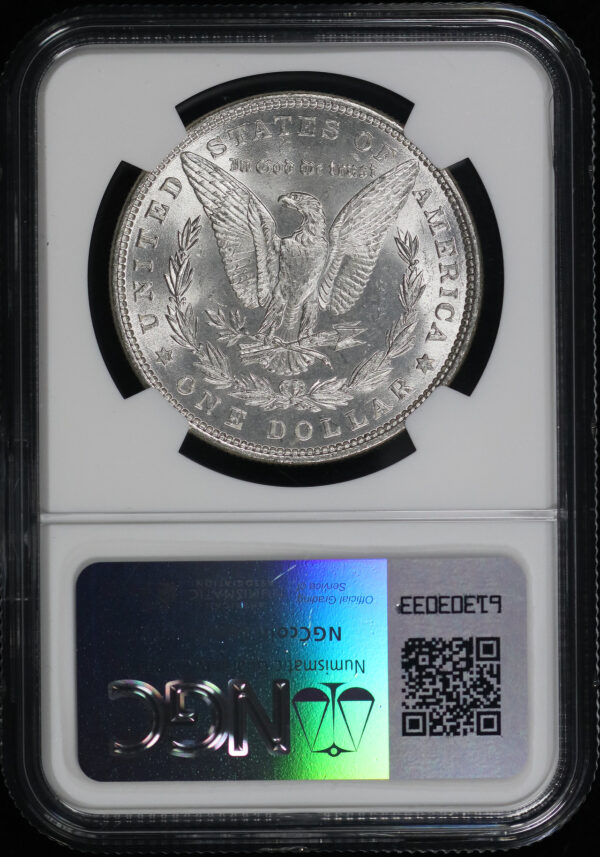 Reverse of this 1879 Morgan Dollar NGC MS-63