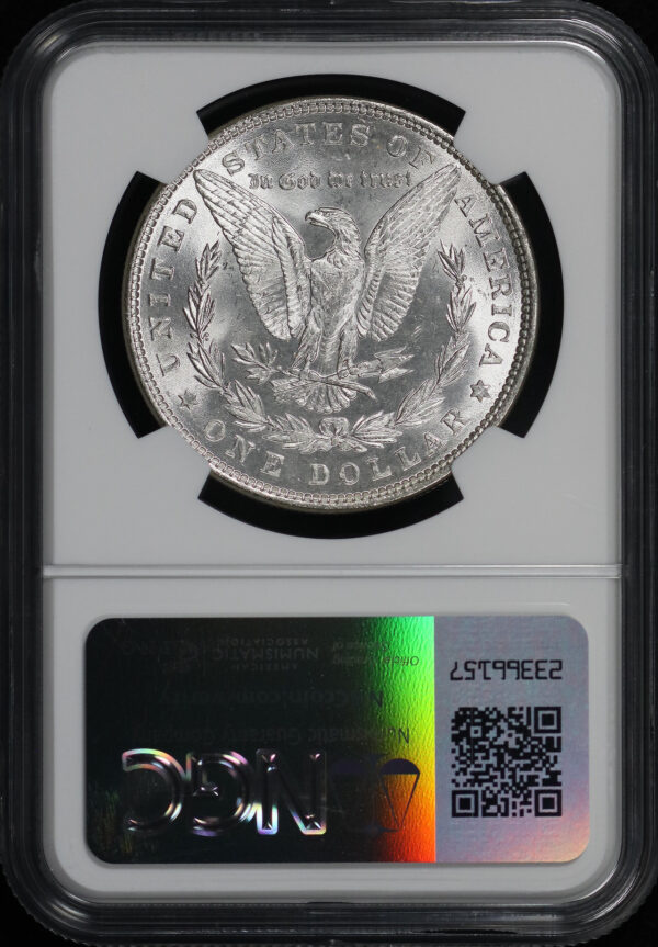 Reverse of this 1879 Morgan Dollar NGC MS-63