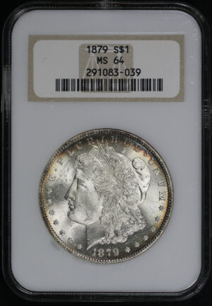 Obverse of this 1879 Morgan Dollar NGC MS-64