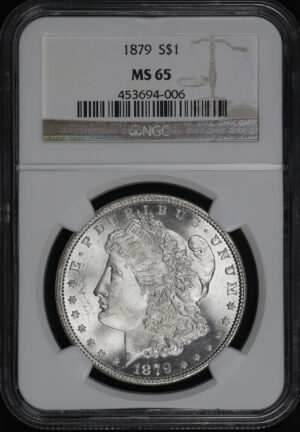 Obverse of this 1879 Morgan Dollar NGC MS-65