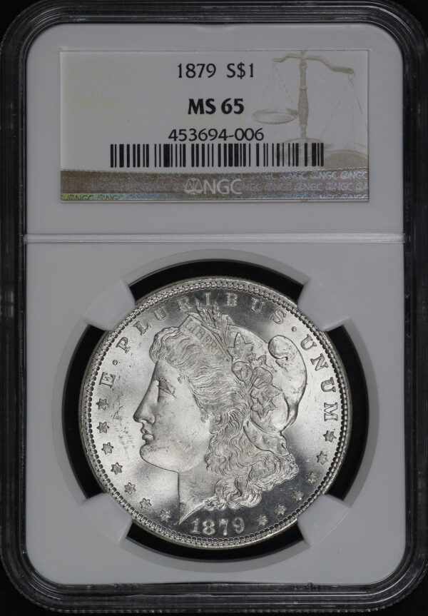 Obverse of this 1879 Morgan Dollar NGC MS-65