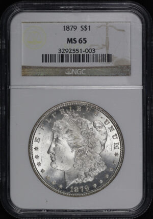 Obverse of this 1879 Morgan Dollar NGC MS-65