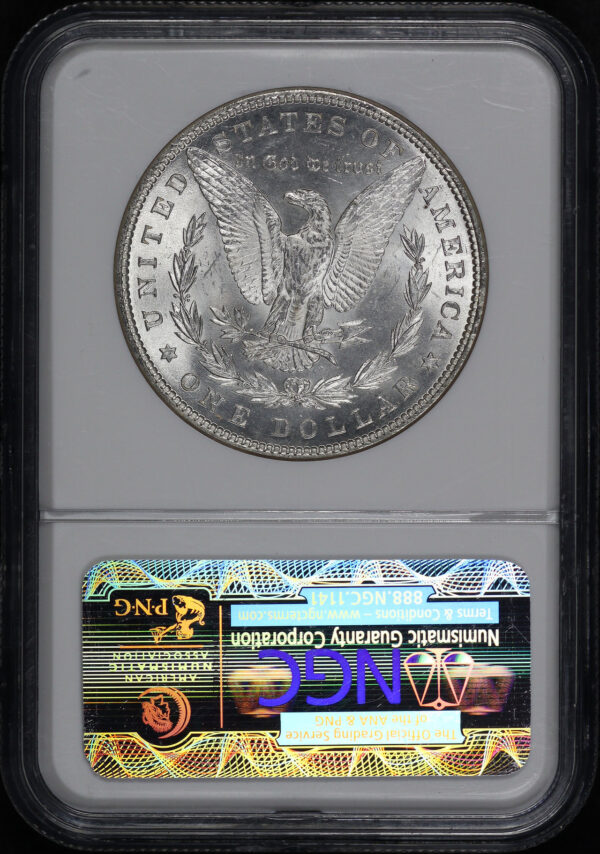Reverse of this 1879 Morgan Dollar NGC MS-65