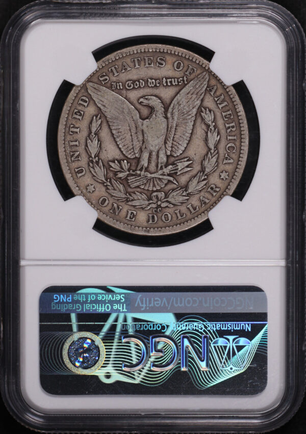 Reverse of this 1879-CC Morgan Dollar NGC VG-8