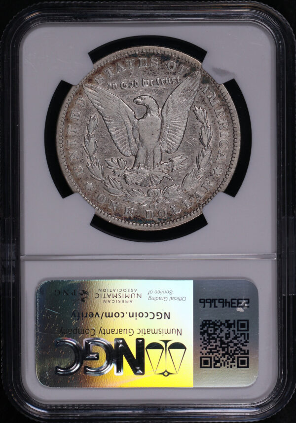Reverse of this 1879-CC Morgan Dollar NGC F-15