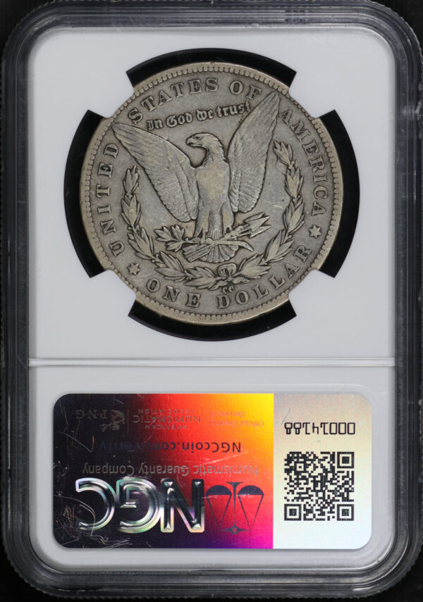 Reverse of this 1879-CC Morgan Dollar NGC VF-20