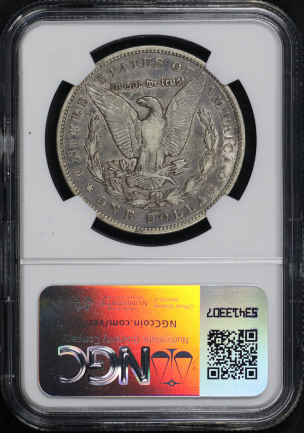 Reverse of this 1879-CC Morgan Dollar NGC VF-25
