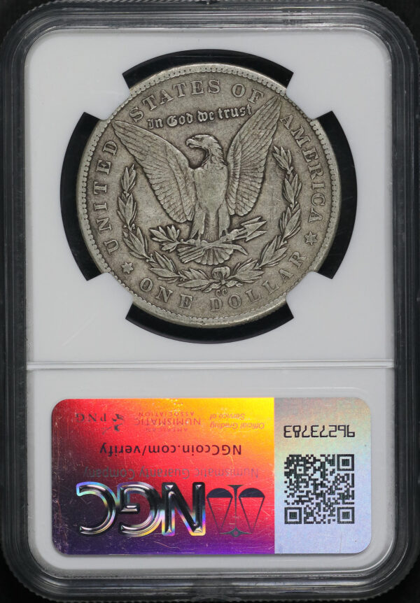 Reverse of this 1879-CC Morgan Dollar NGC VF-30