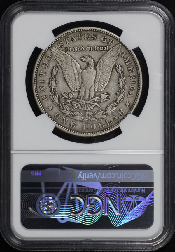 Reverse of this 1879-CC Morgan Dollar NGC XF-45