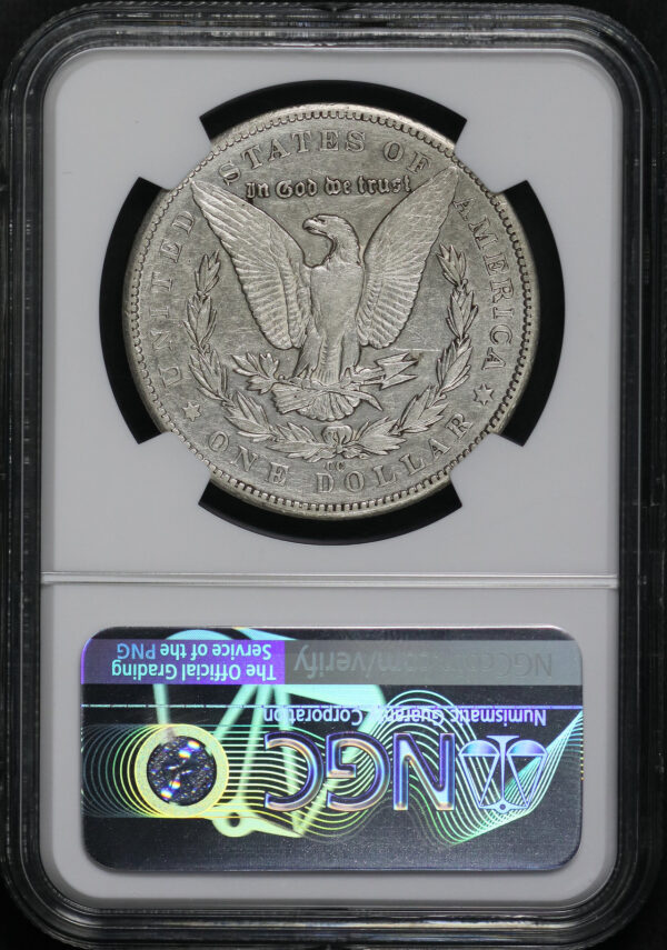 Reverse of this 1879-CC Morgan Dollar NGC XF-45