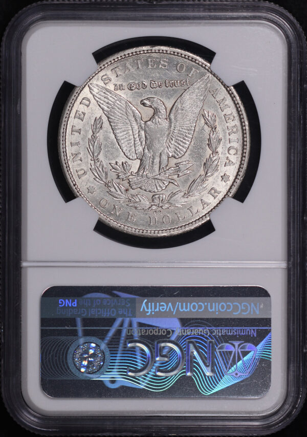 Reverse of this 1879-CC Morgan Dollar NGC AU-53
