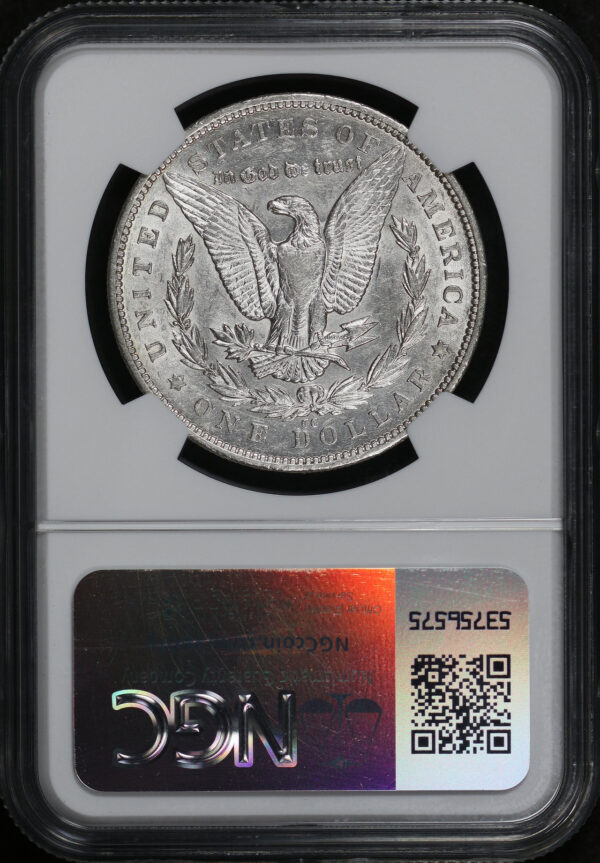 Reverse of this 1879-CC Morgan Dollar NGC AU-53