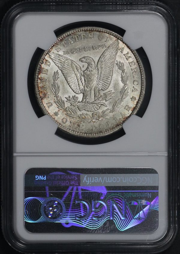 Reverse of this 1879-CC Morgan Dollar NGC AU-58