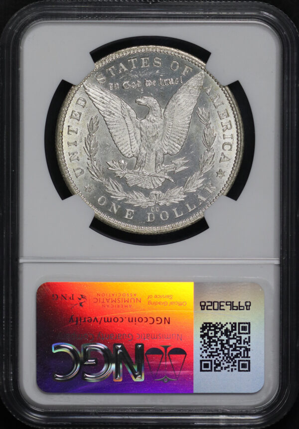 Reverse of this 1879-CC Morgan Dollar NGC MS-63