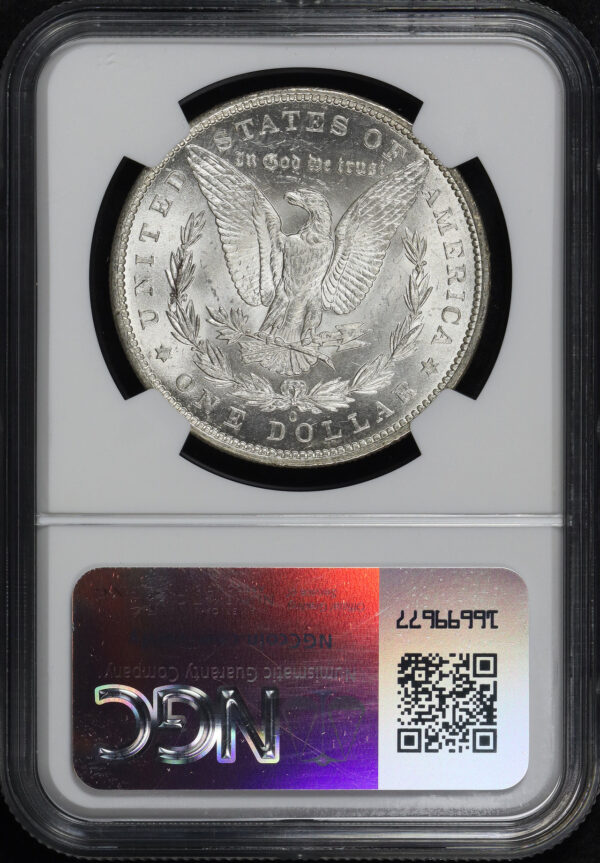 Reverse of this 1879-O Morgan Dollar NGC AU-58