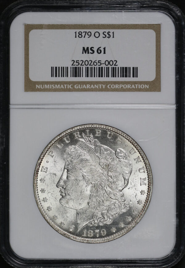 Obverse of this 1879-O Morgan Dollar NGC MS-61