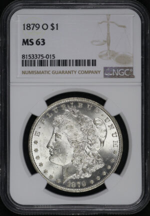 Obverse of this 1879-O Morgan Dollar NGC MS-63