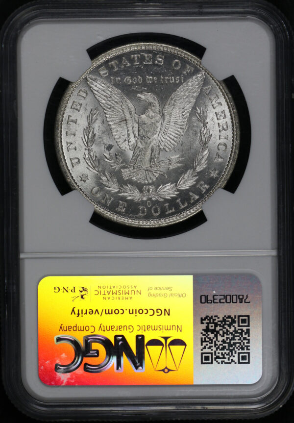 Reverse of this 1879-O Morgan Dollar NGC MS-63
