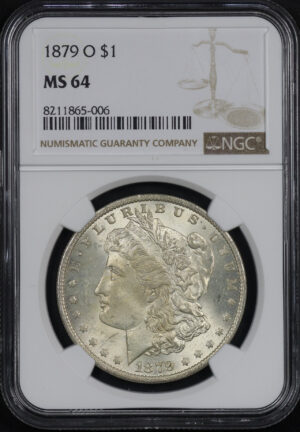 Obverse of this 1879-O Morgan Dollar NGC MS-64