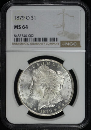 Obverse of this 1879-O Morgan Dollar NGC MS-64