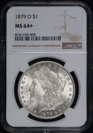 Obverse of this 1879-O Morgan Dollar NGC MS-64+