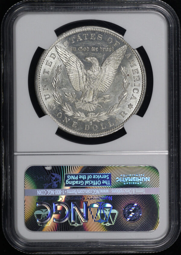 Reverse of this 1879-S Morgan Dollar NGC MS-62