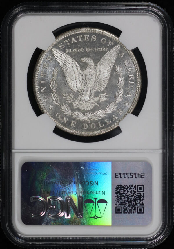 Reverse of this 1879-S Morgan Dollar NGC MS-63