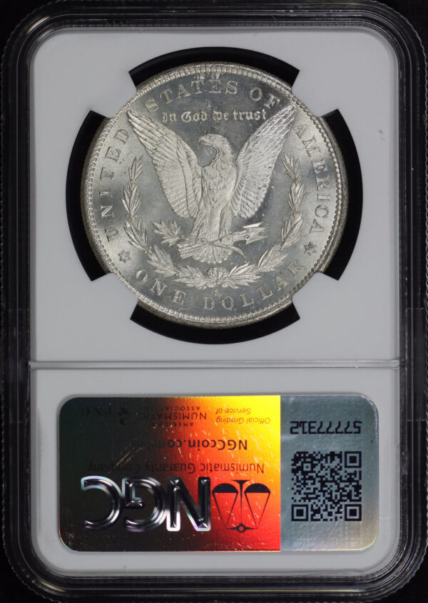 Reverse of this 1879-S Morgan Dollar NGC MS-67