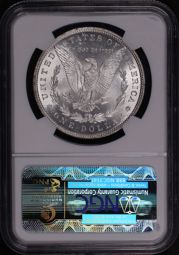 Reverse of this 1880 Morgan Dollar NGC MS-64