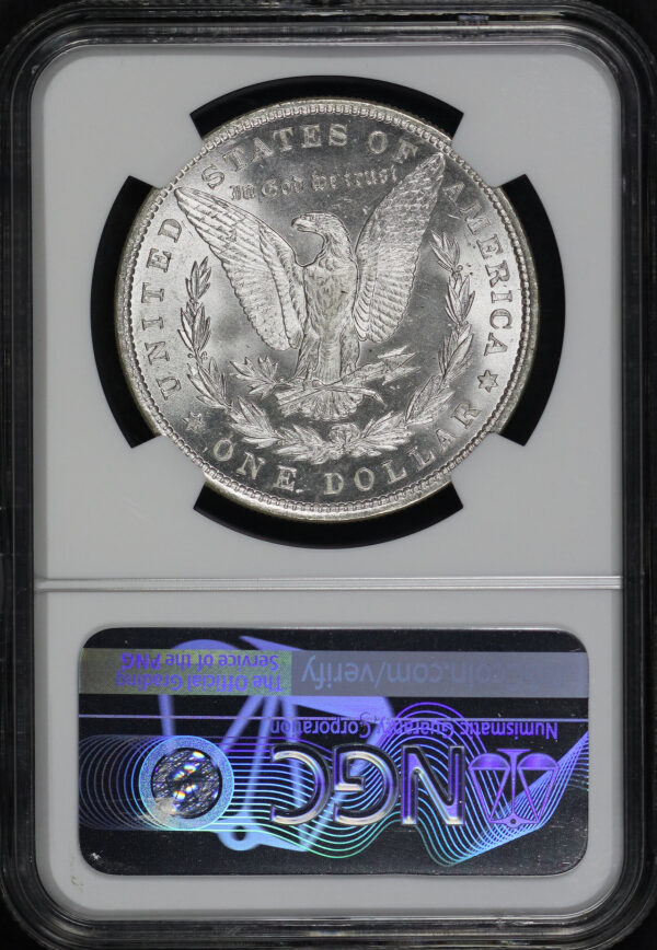 Reverse of this 1880 Morgan Dollar NGC MS-66