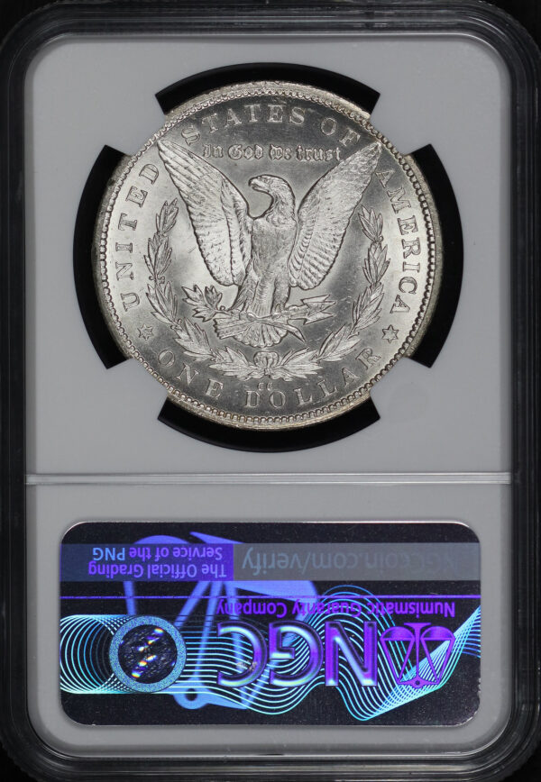 Reverse of this 1880-CC Morgan Dollar NGC MS-62