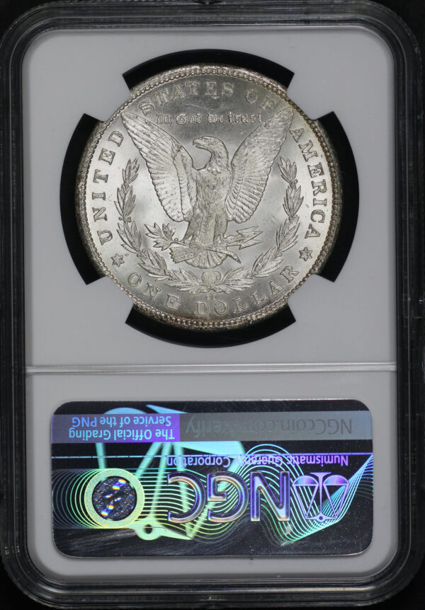 Reverse of this 1880-CC Morgan Dollar NGC MS-63