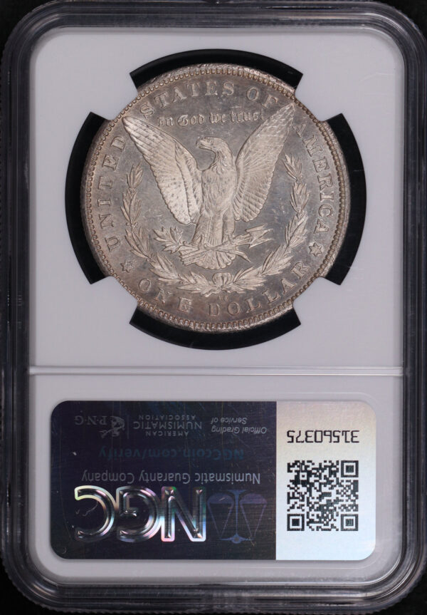 Reverse of this 1880-CC Morgan Dollar NGC MS-63